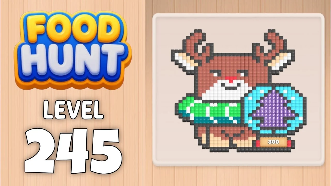 Food Hunt Level 245 board layout
