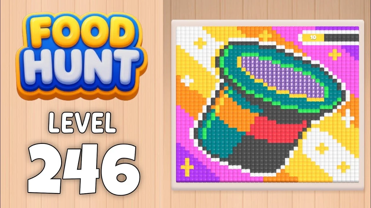 Food Hunt Level 246 board layout