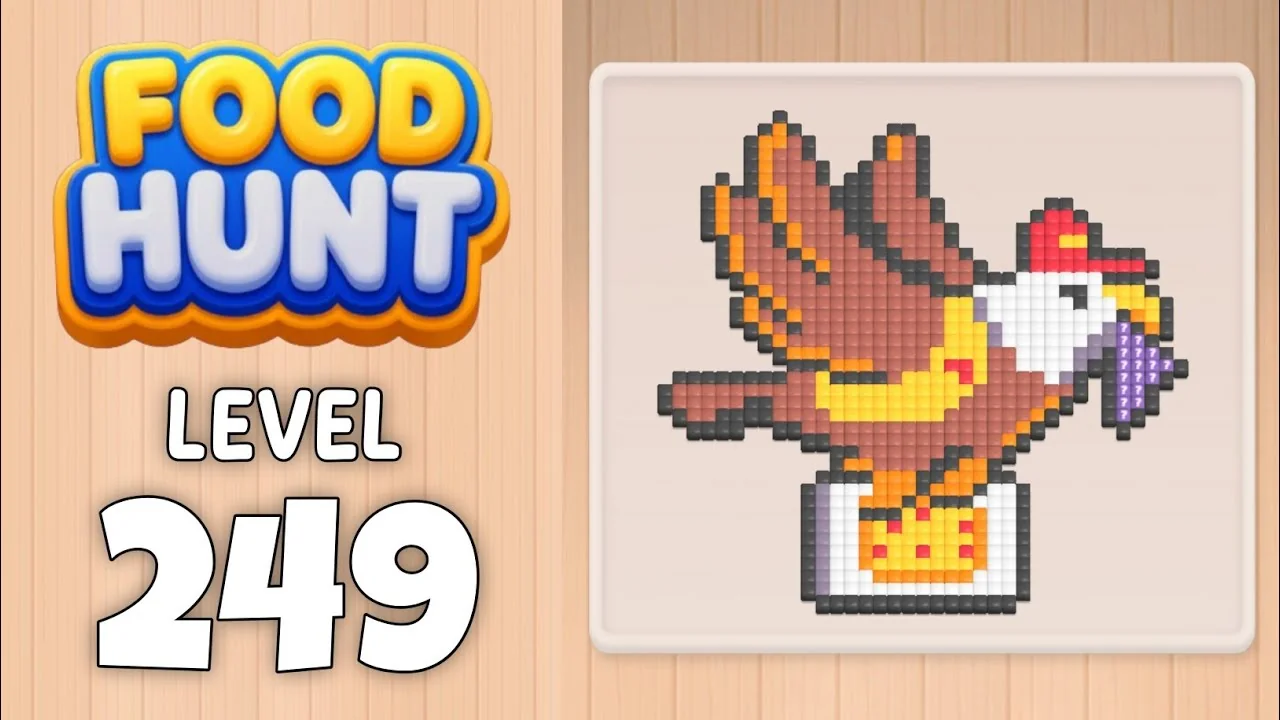 Food Hunt Level 249 board layout