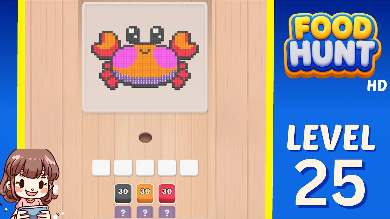 Food Hunt Level 25 board layout