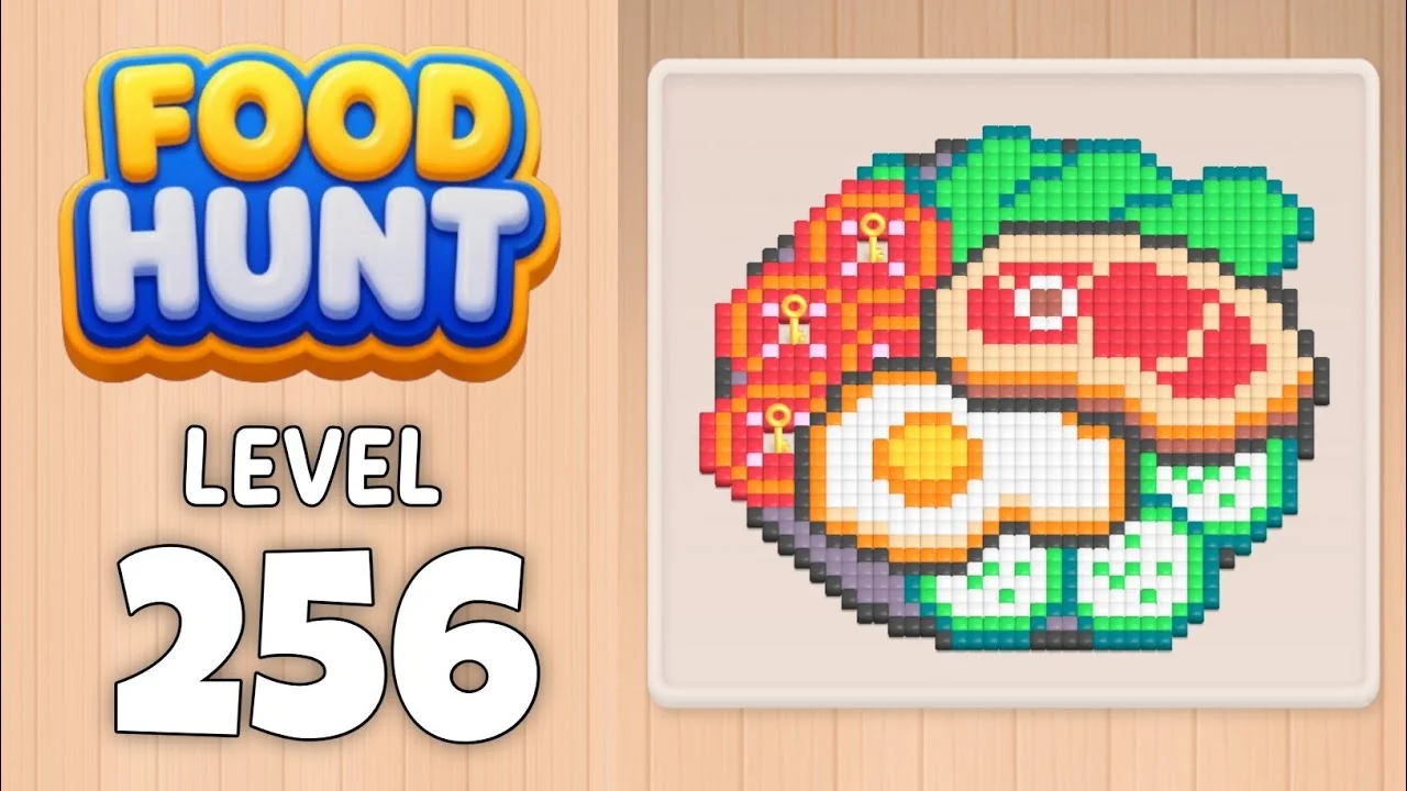 Food Hunt Level 256 board layout