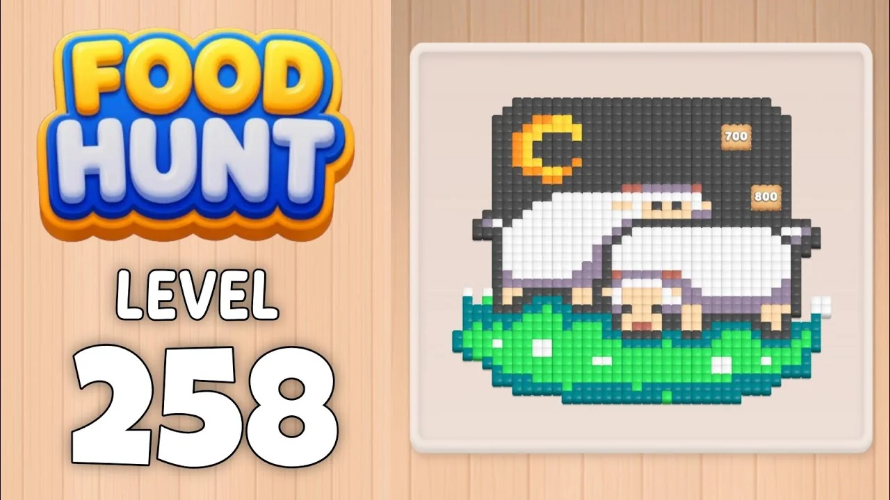Food Hunt Level 258 board layout