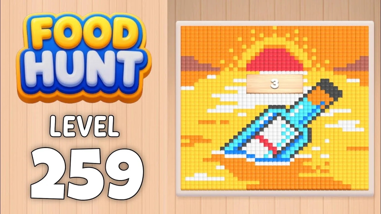Food Hunt Level 259 board layout