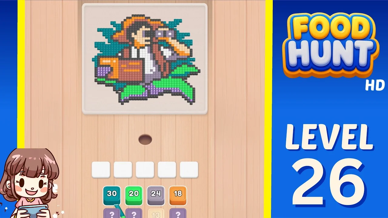 Food Hunt Level 26 board layout