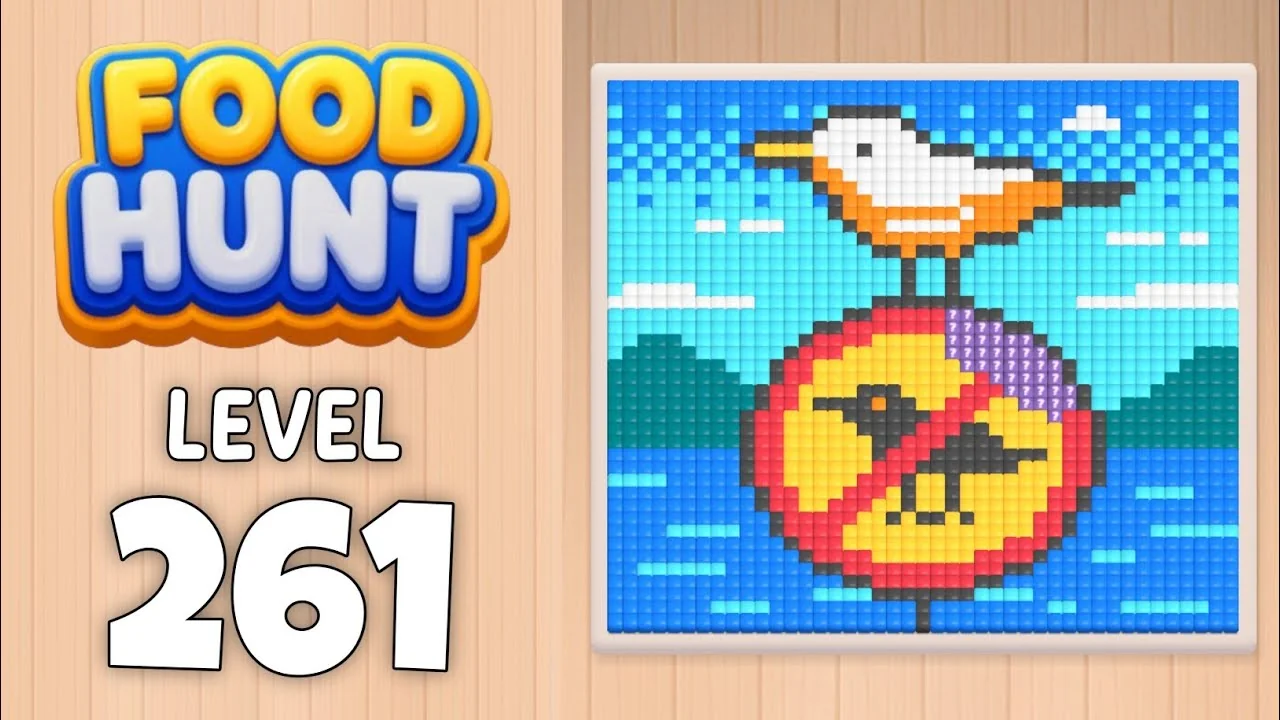 Food Hunt Level 261 board layout