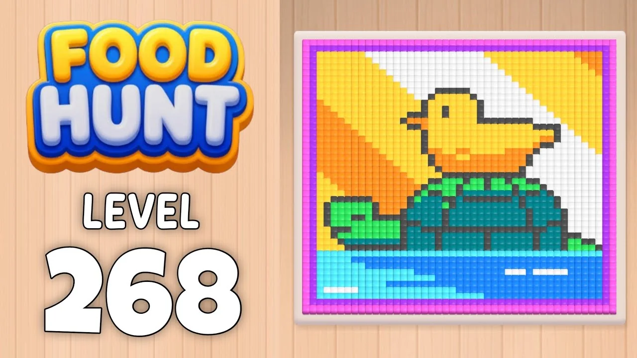 Food Hunt Level 268 board layout