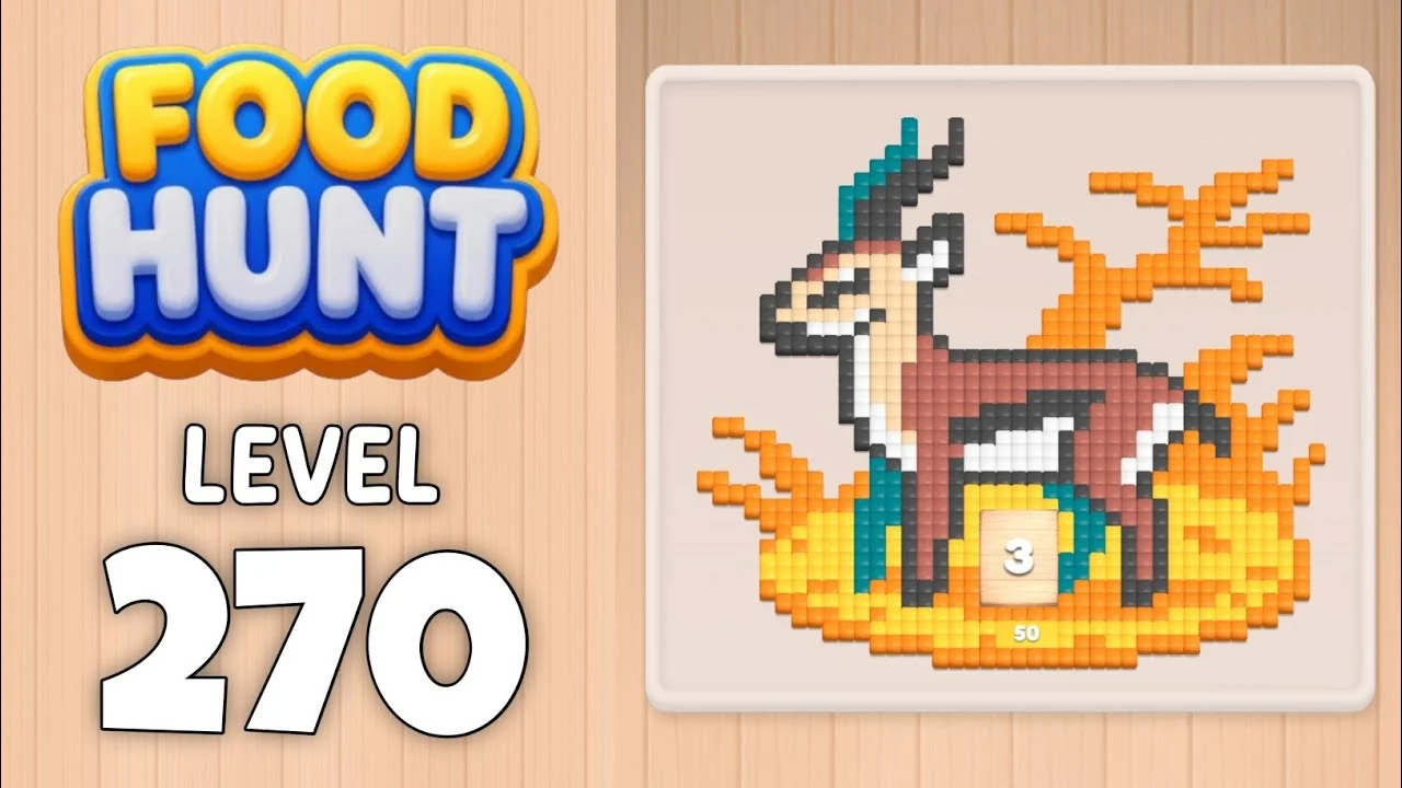 Food Hunt Level 270 board layout