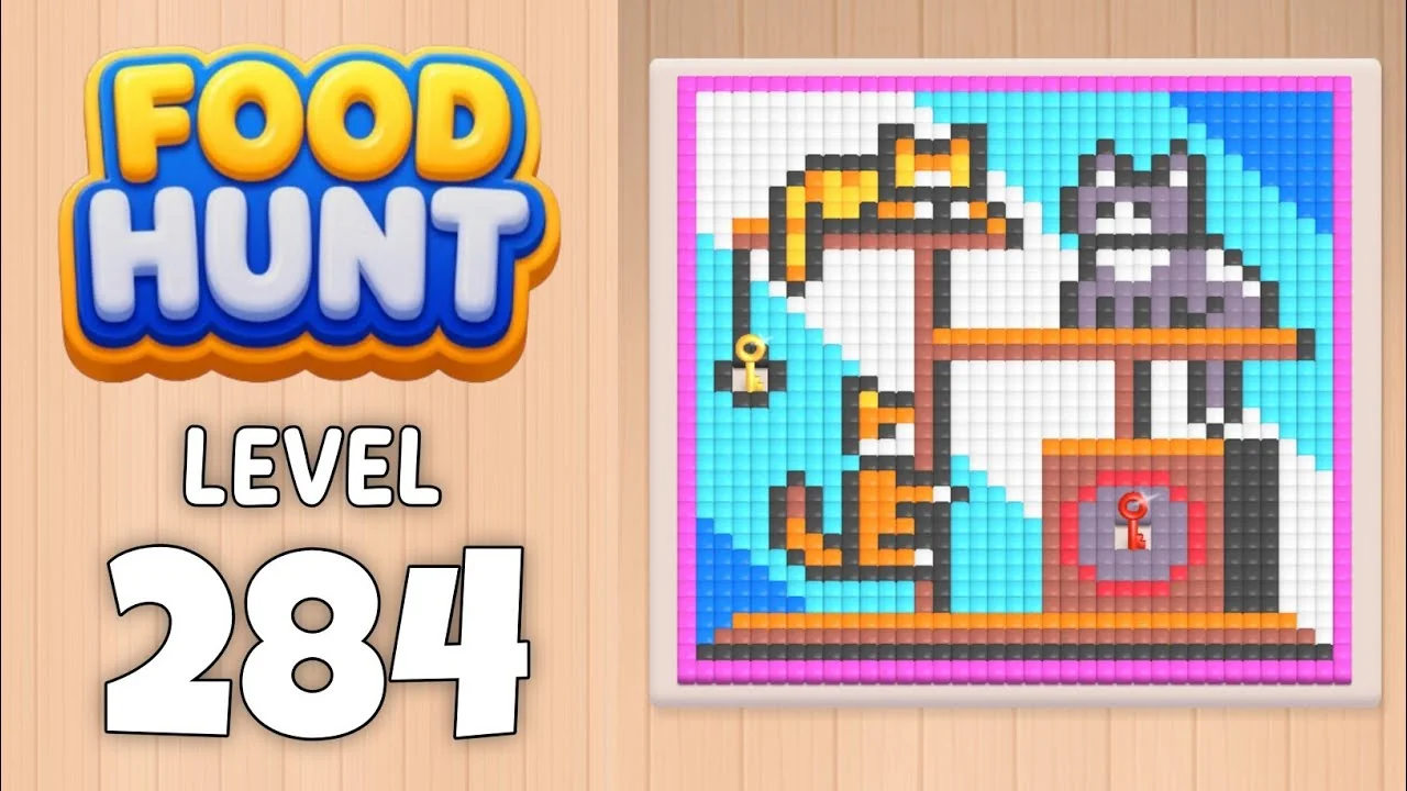 Food Hunt Level 284 board layout