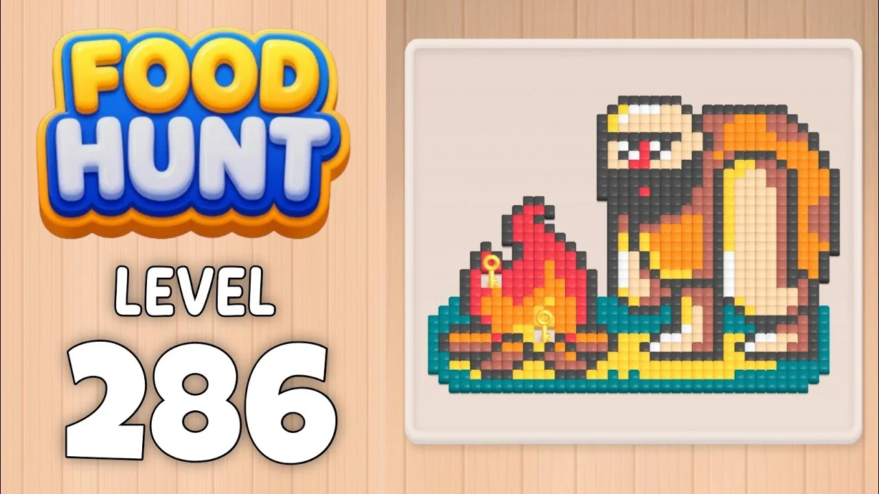 Food Hunt Level 286 board layout