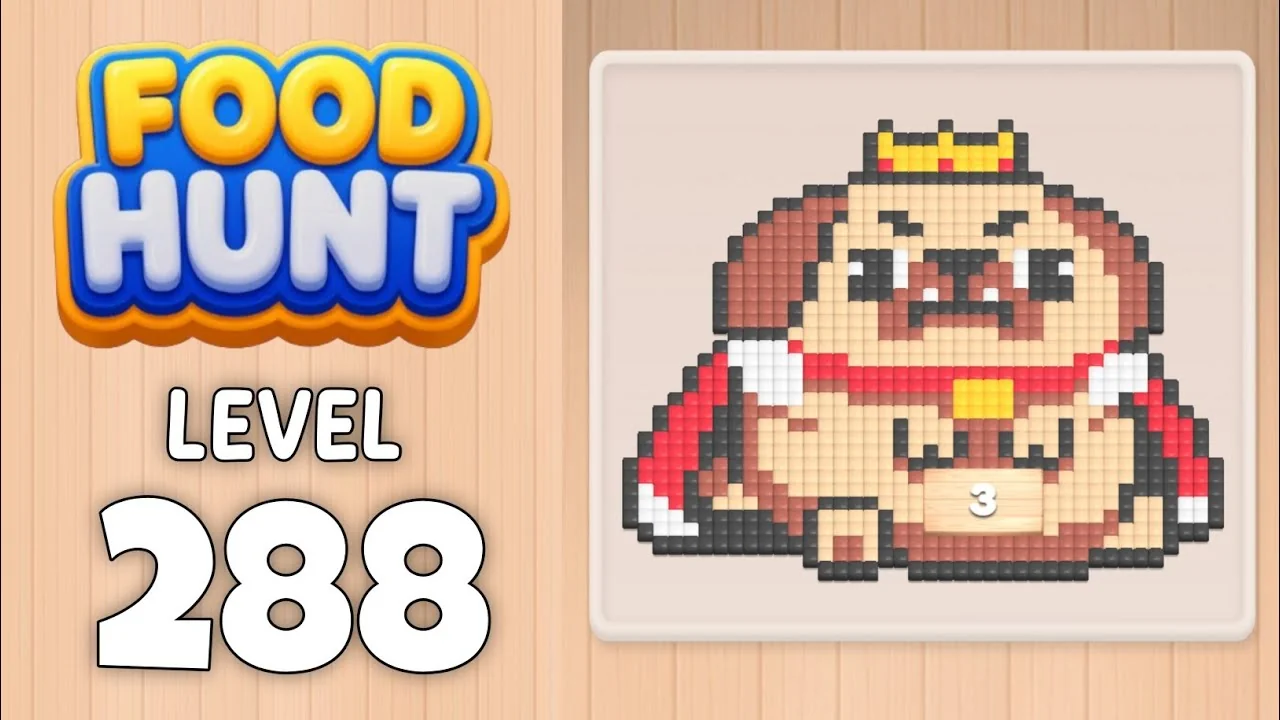 Food Hunt Level 288 board layout