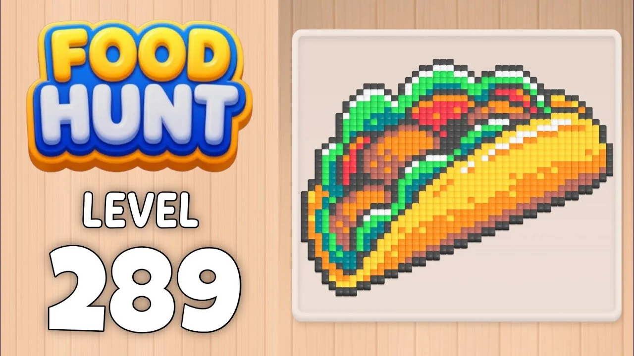 Food Hunt Level 289 board layout