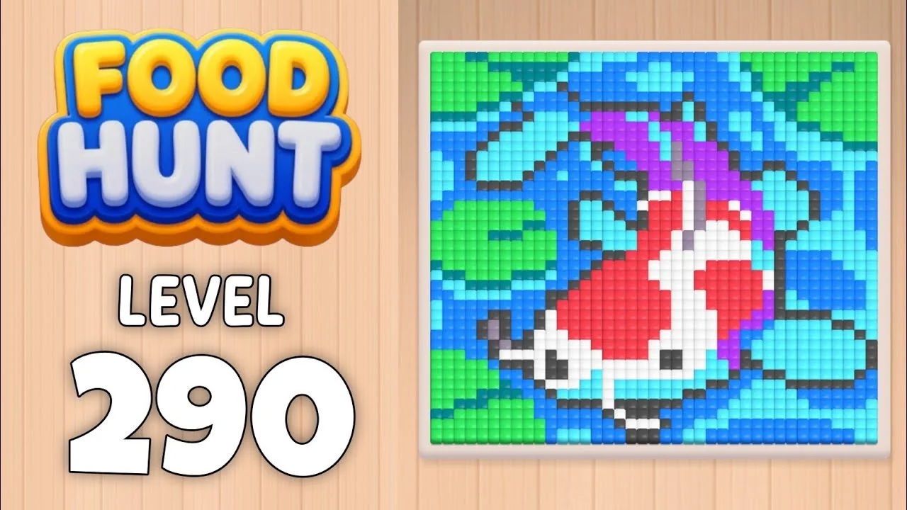 Food Hunt Level 290 board layout
