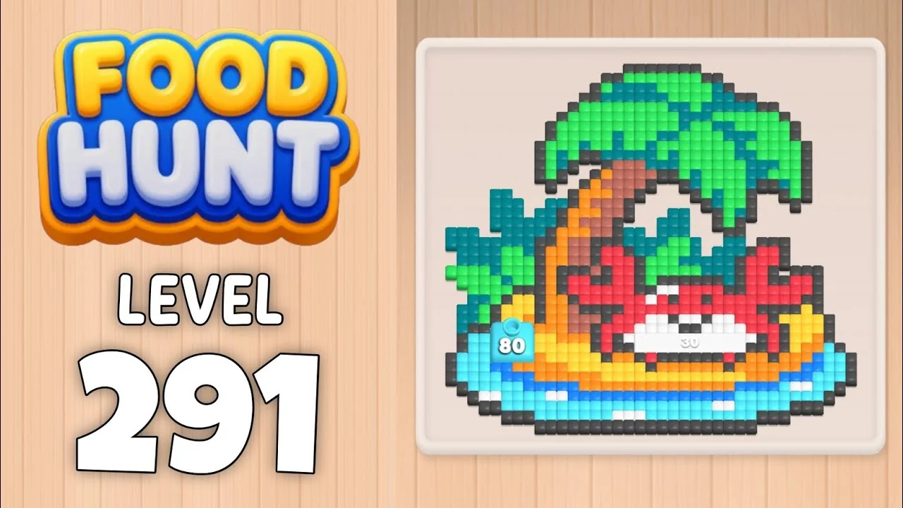 Food Hunt Level 291 board layout
