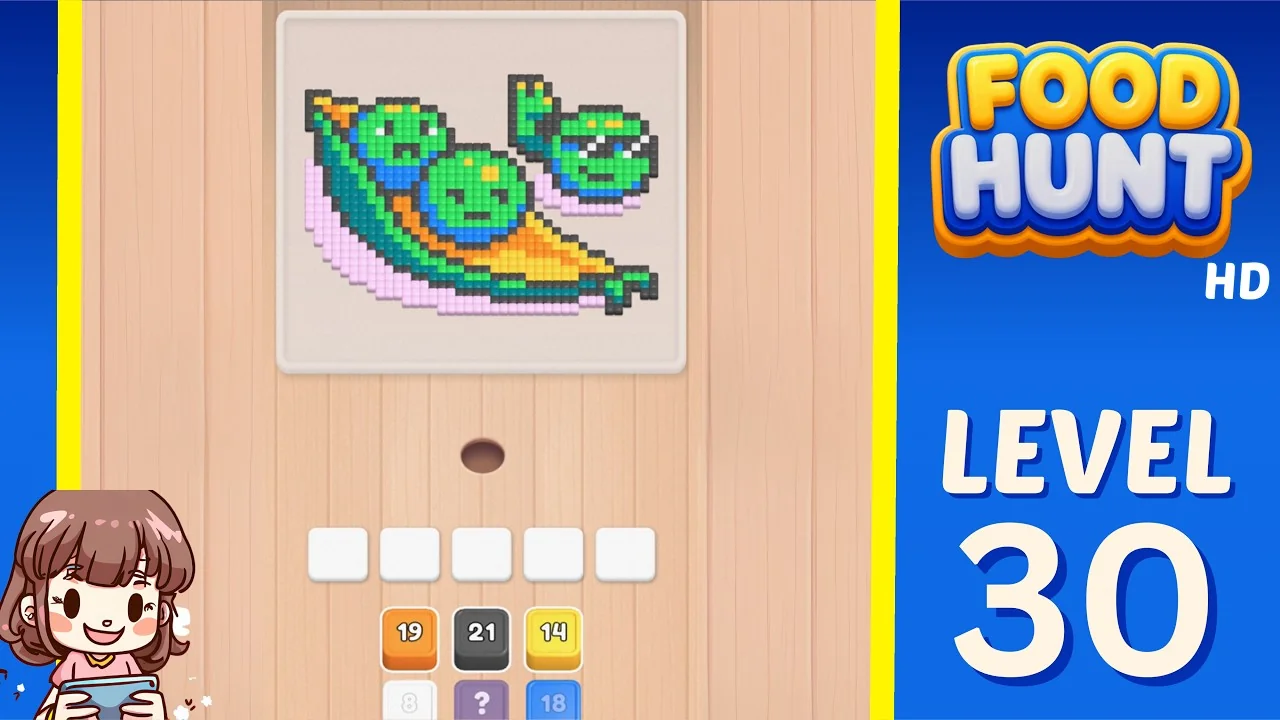 Food Hunt Level 30 board layout