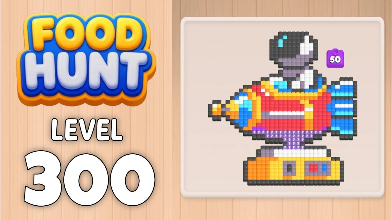 Food Hunt Level 300 board layout