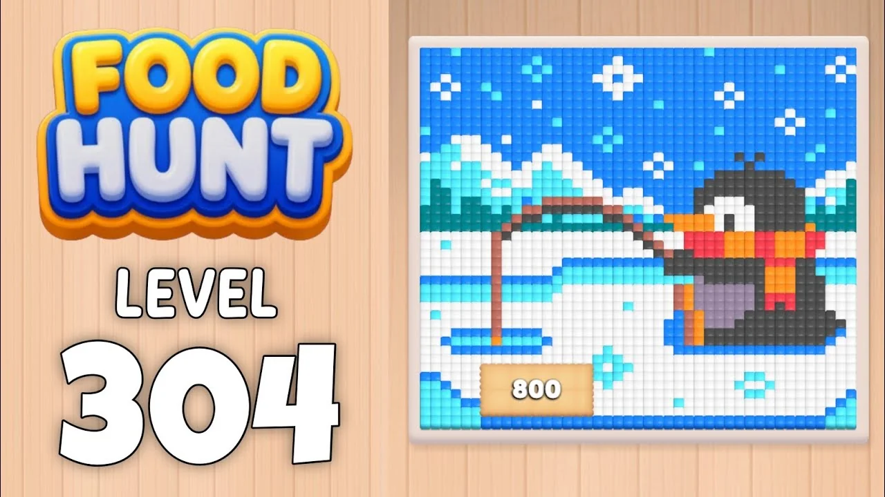 Food Hunt Level 304 board layout