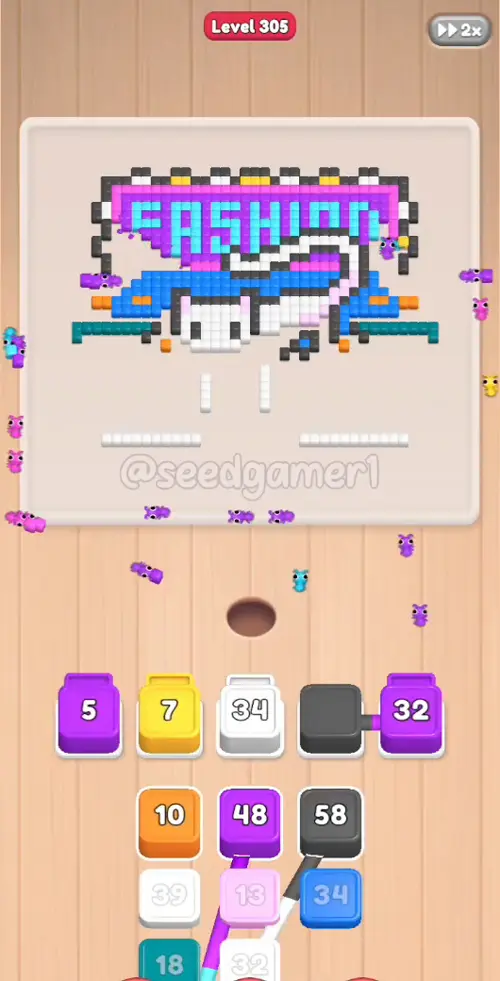 Midgame: White 34 seated