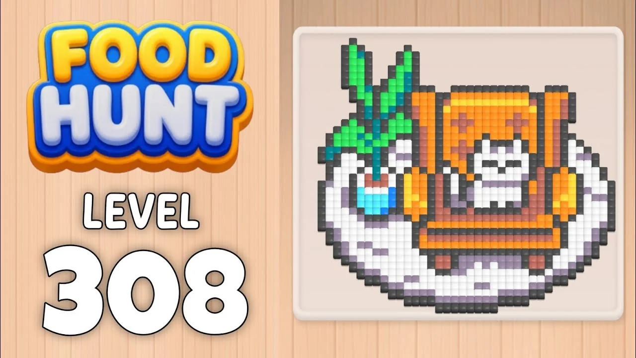 Food Hunt Level 308 board layout