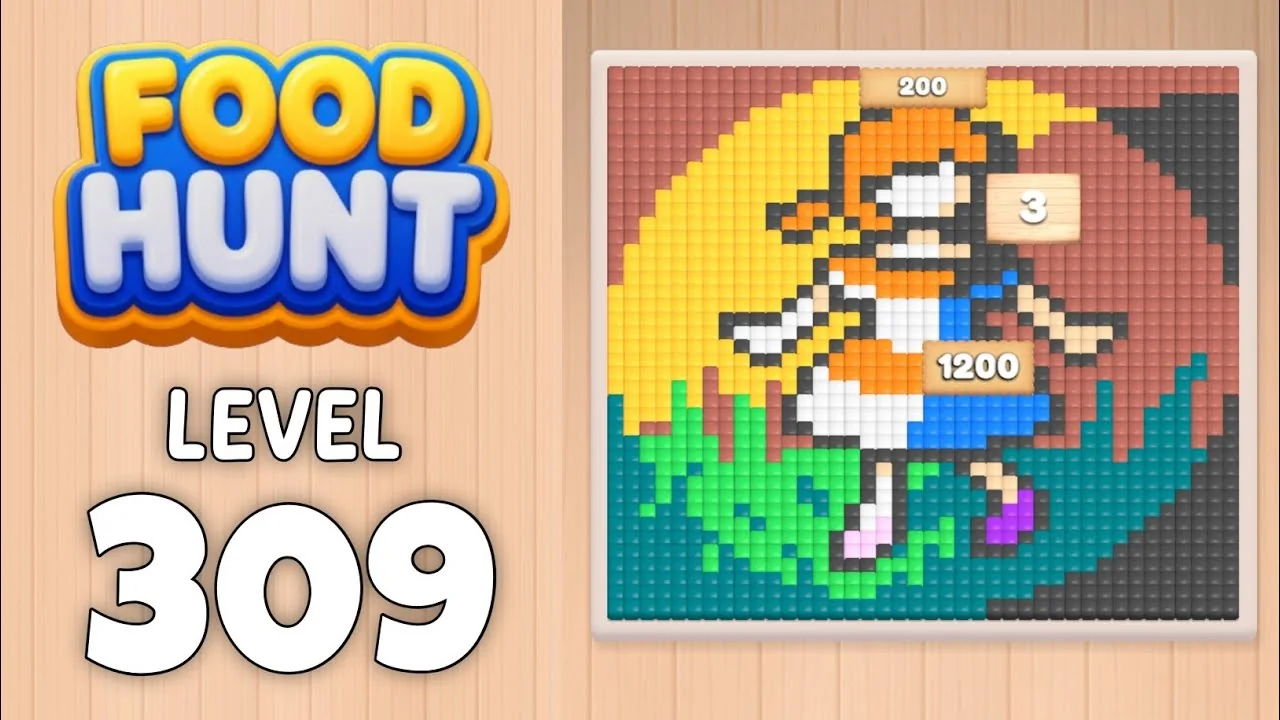 Food Hunt Level 309 board layout