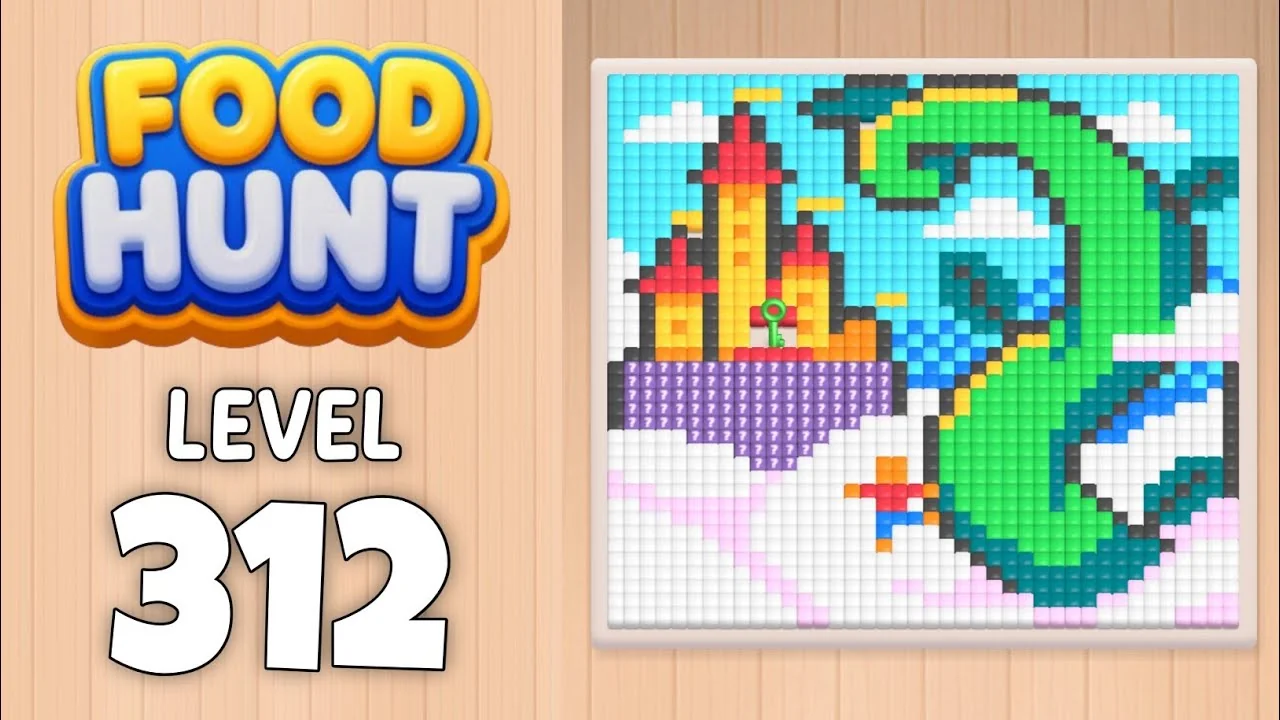 Food Hunt Level 312 board layout