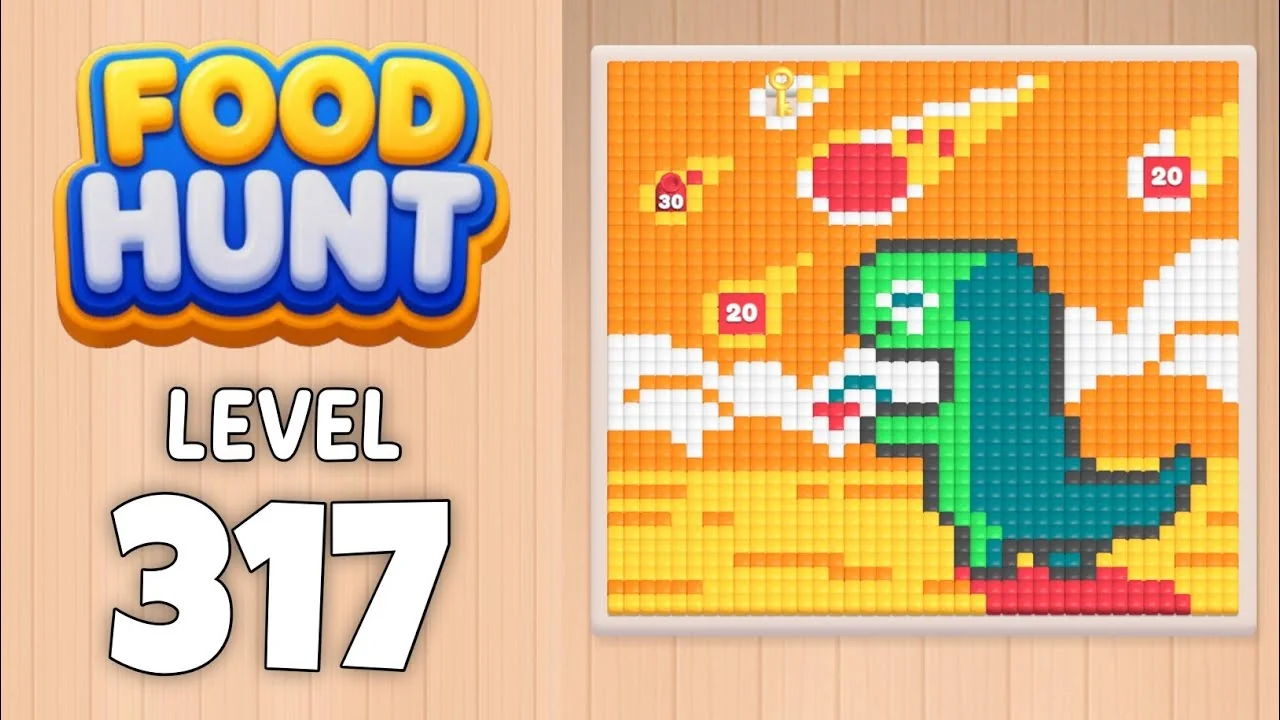 Food Hunt Level 317 board layout