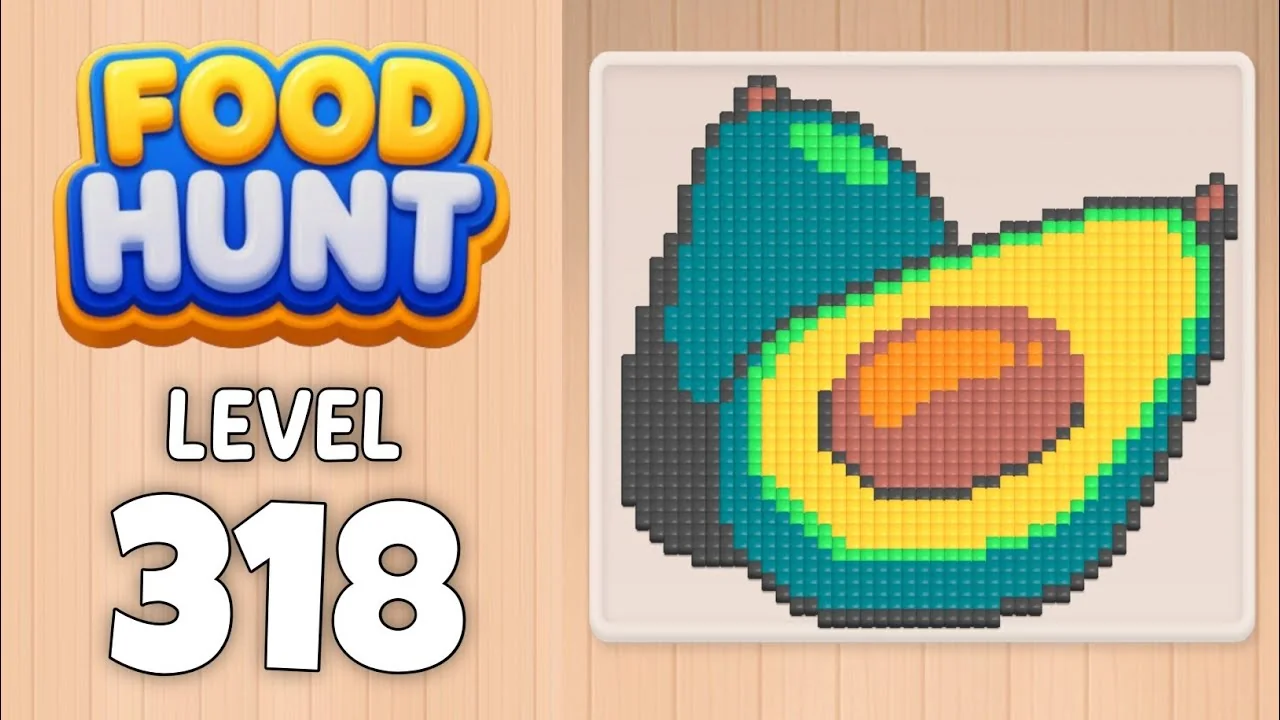 Food Hunt Level 318 board layout