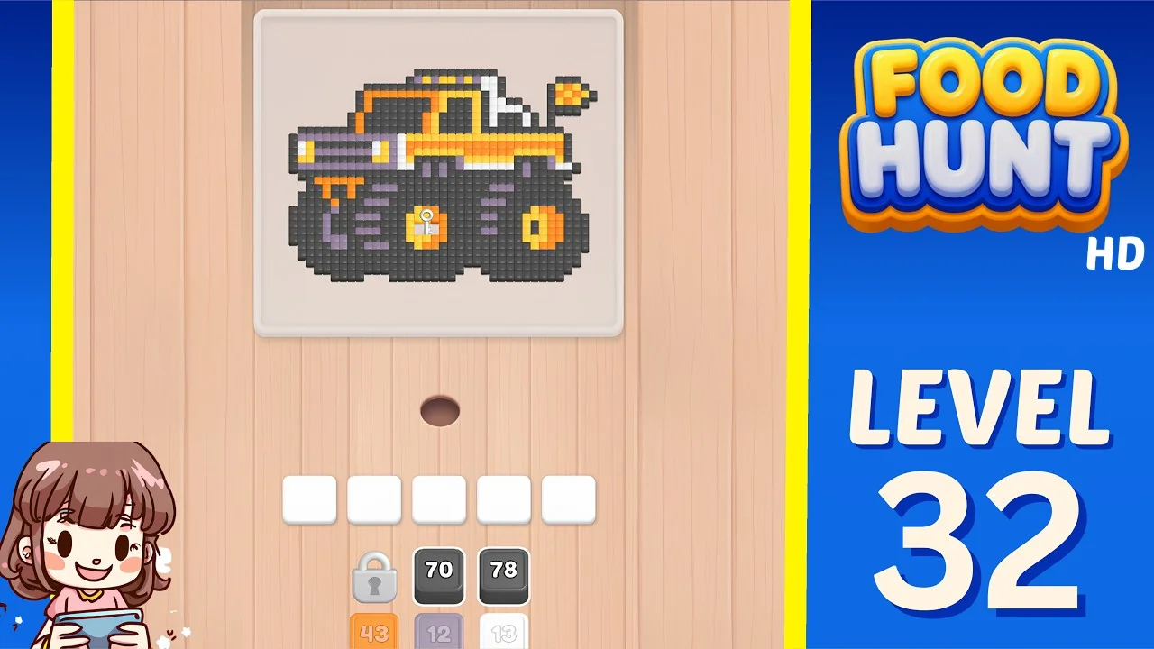 Food Hunt Level 32 board layout