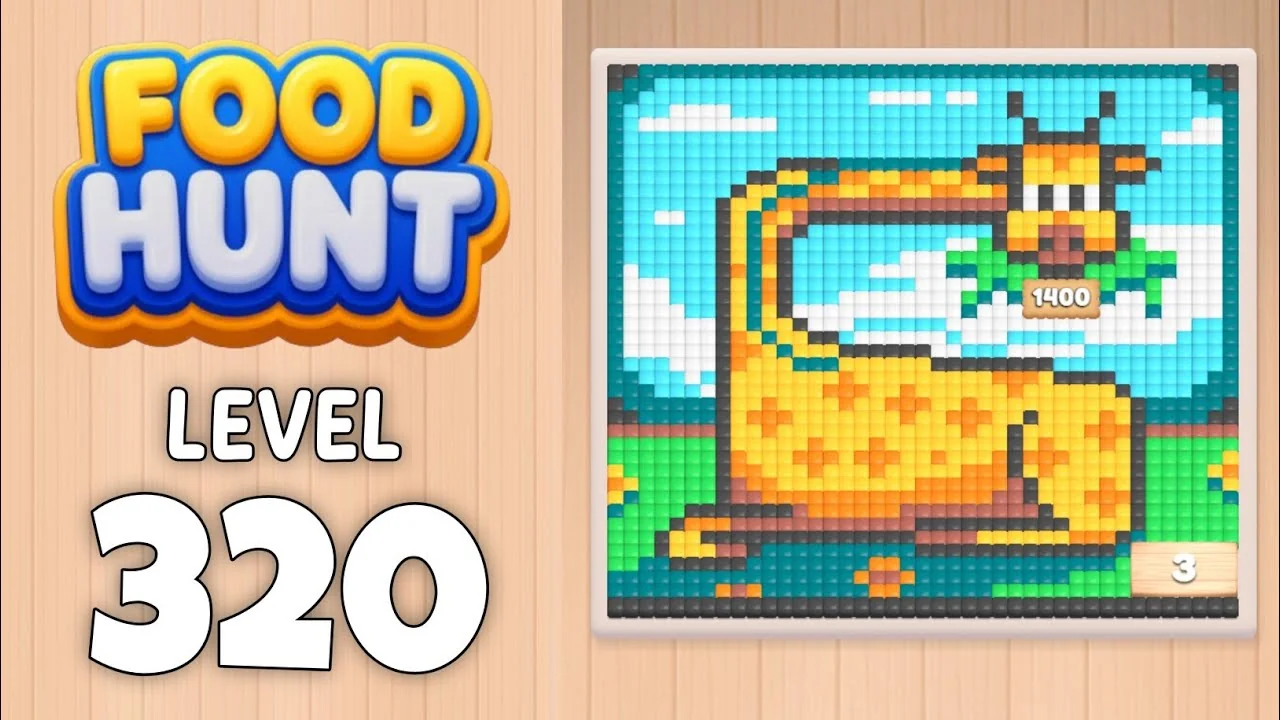 Food Hunt Level 320 board layout