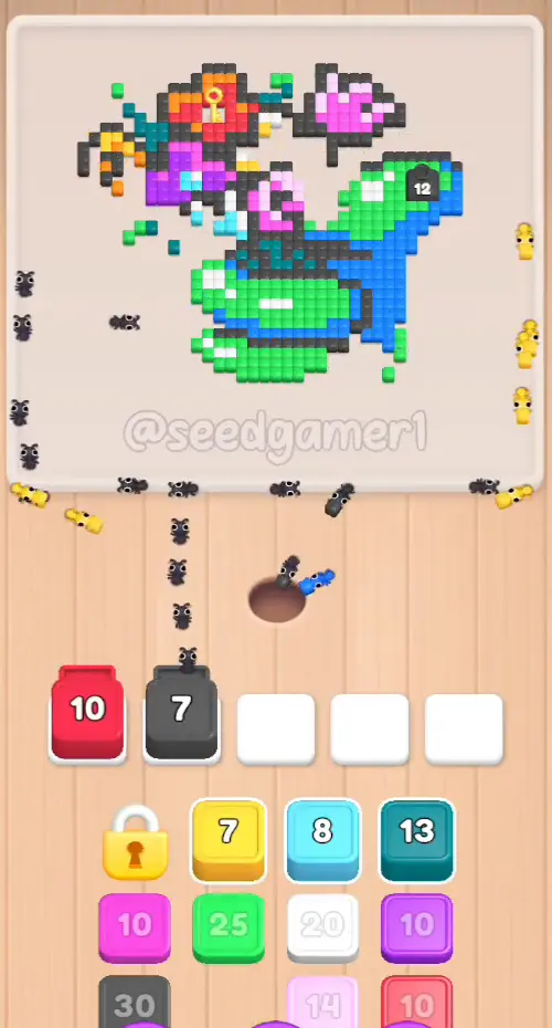 1:00 - the board is outline and body; the left column is still padlocked