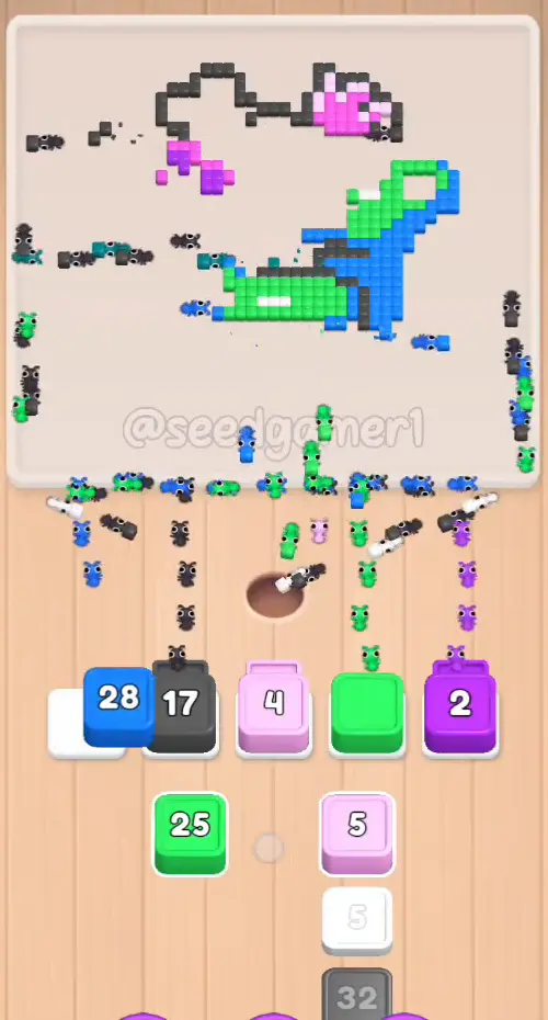 2:11 - Blue 28 lands in slot 1 the moment Blue 29 finishes