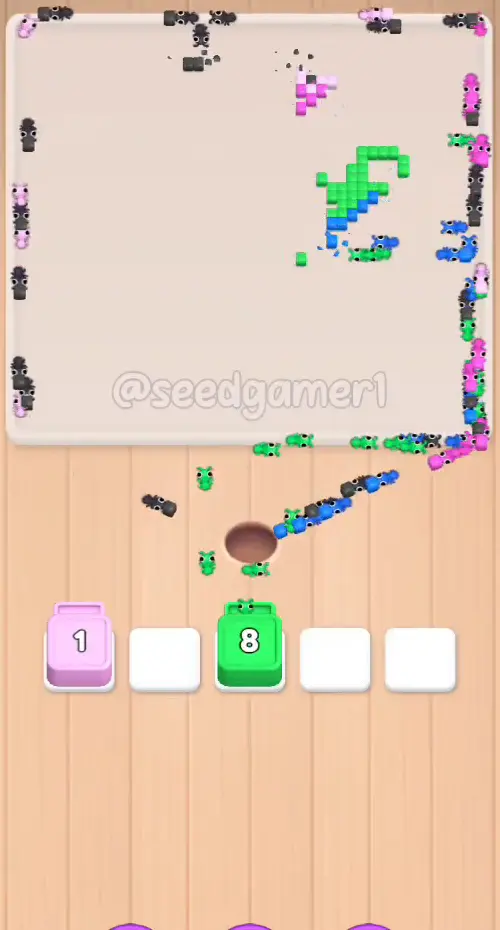 2:30 - the last green block on a nearly empty board