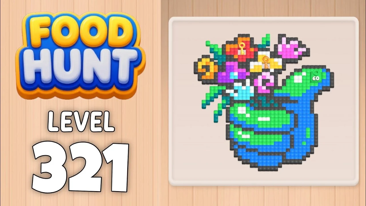Food Hunt Level 321 board layout