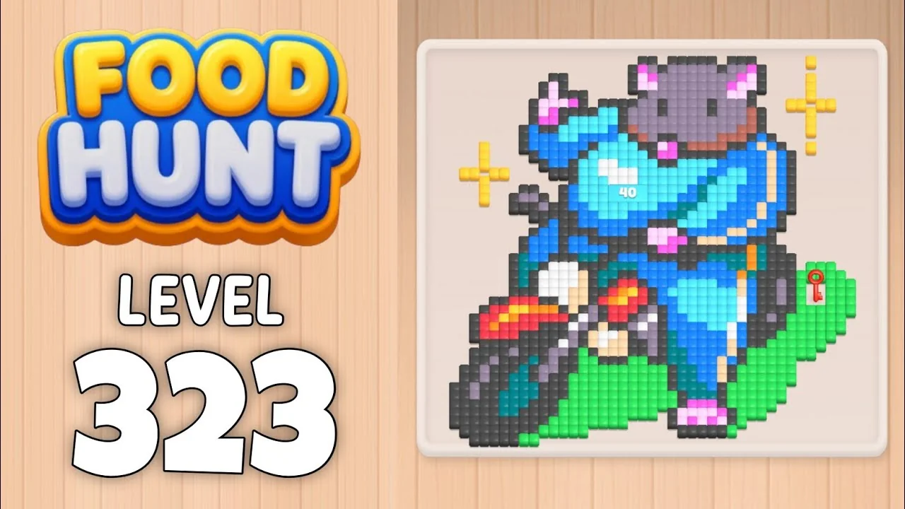 Food Hunt Level 323 board layout
