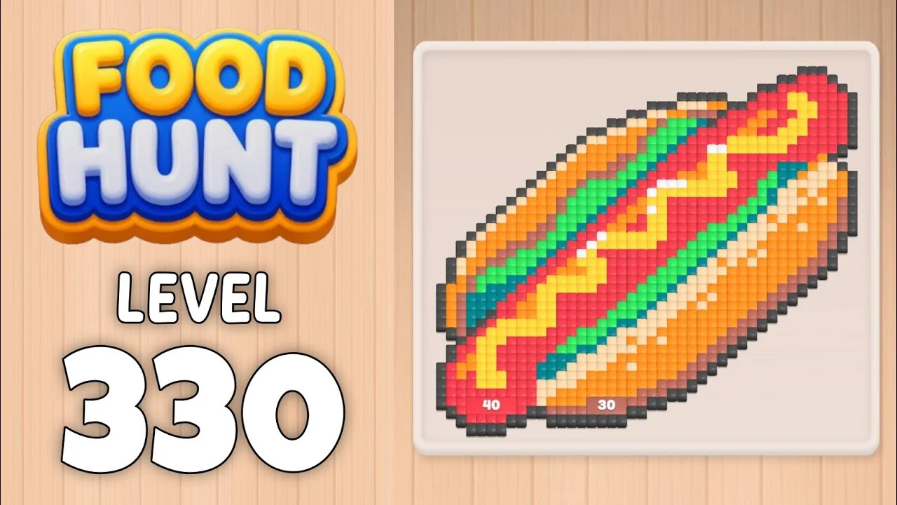 Food Hunt Level 330 board layout