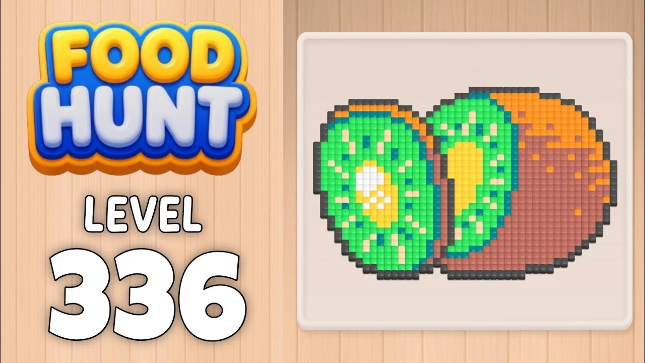 Food Hunt Level 336 board layout