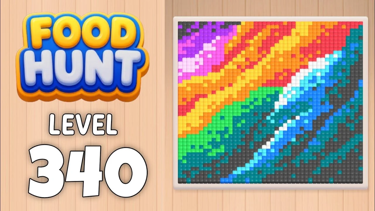 Food Hunt Level 340 board layout