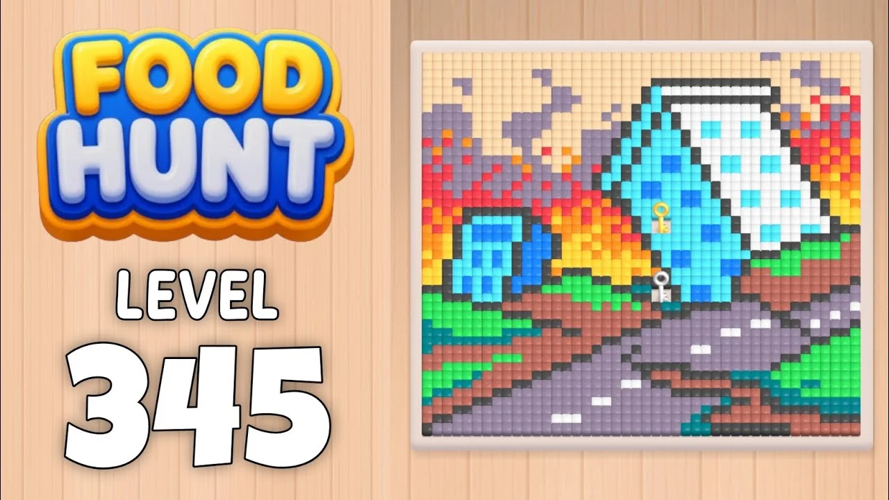 Food Hunt Level 345 board layout