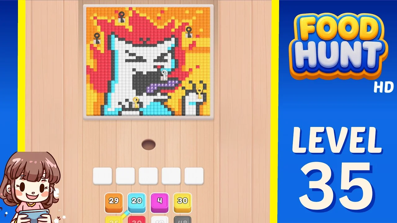 Food Hunt Level 35 board layout