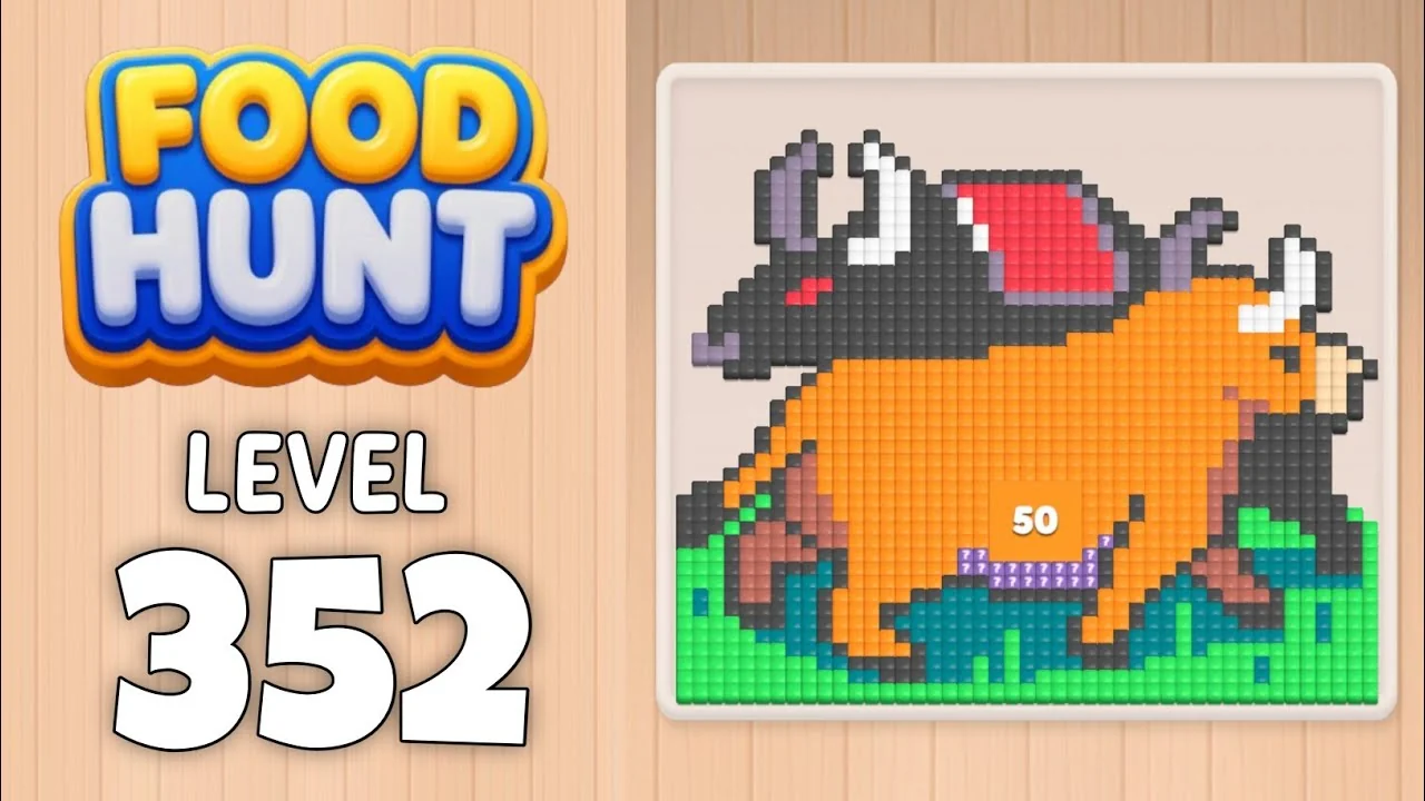 Food Hunt Level 352 board layout
