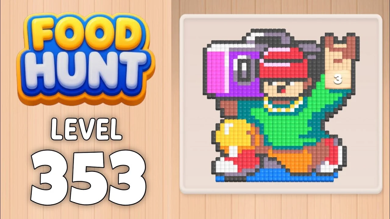 Food Hunt Level 353 board layout