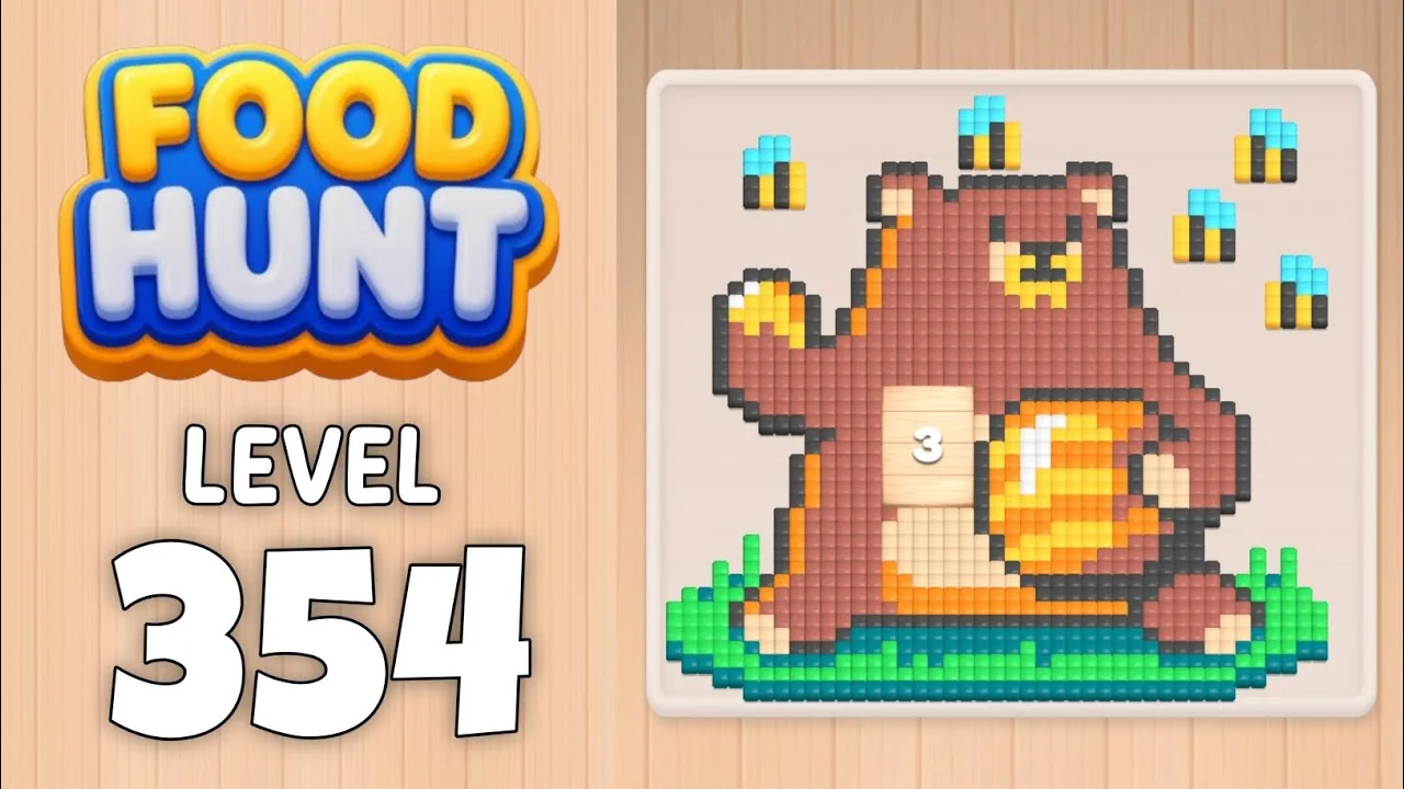 Food Hunt Level 354 board layout