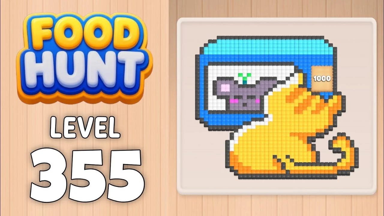 Food Hunt Level 355 board layout
