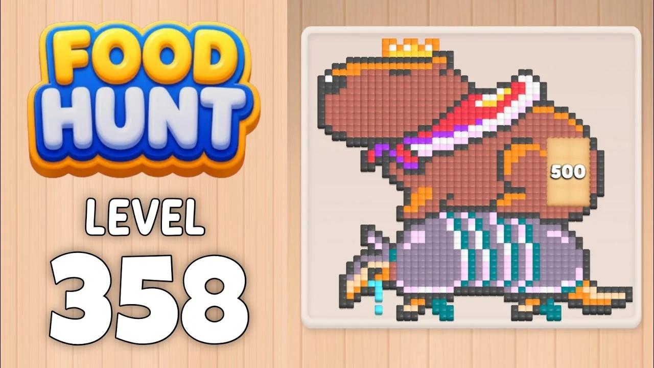 Food Hunt Level 358 board layout