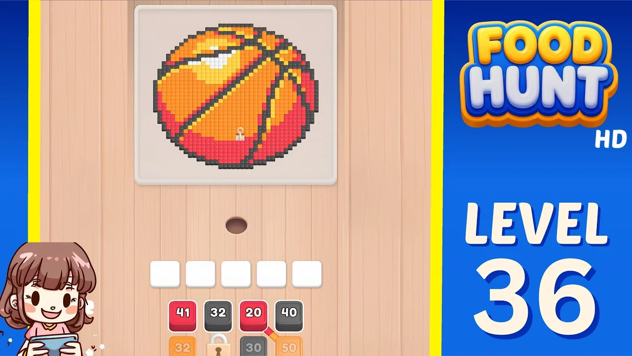 Food Hunt Level 36 board layout