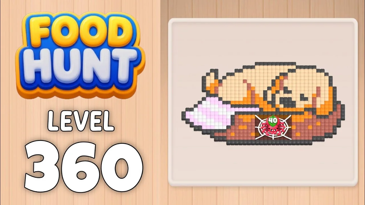 Food Hunt Level 360 board layout