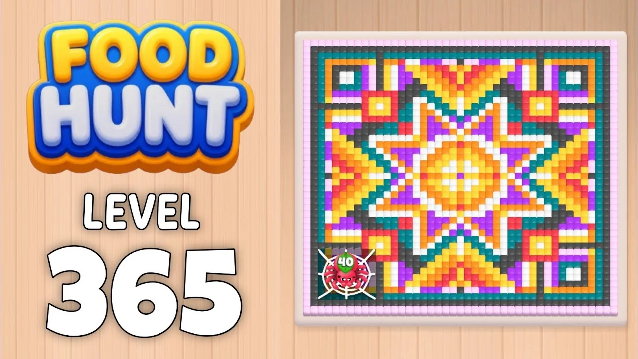 Food Hunt Level 365 board layout
