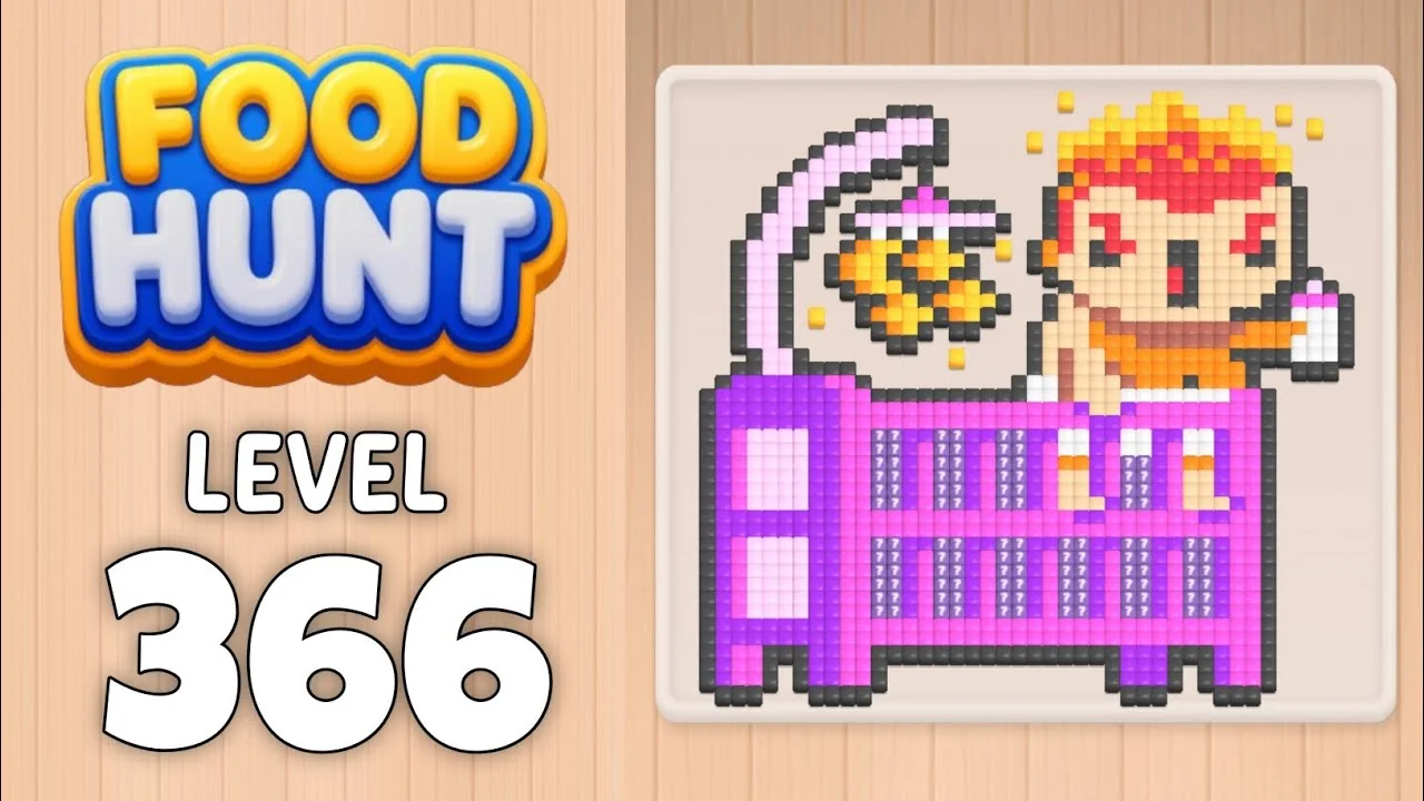 Food Hunt Level 366 board layout