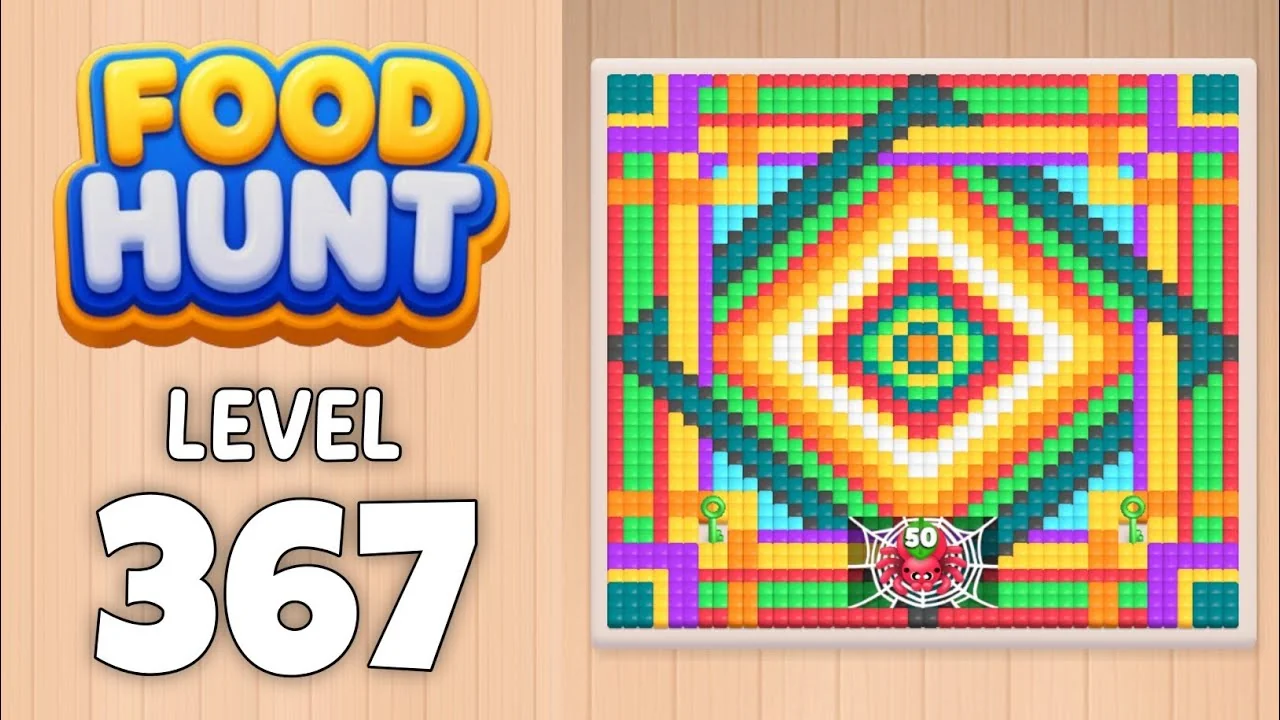Food Hunt Level 367 board layout