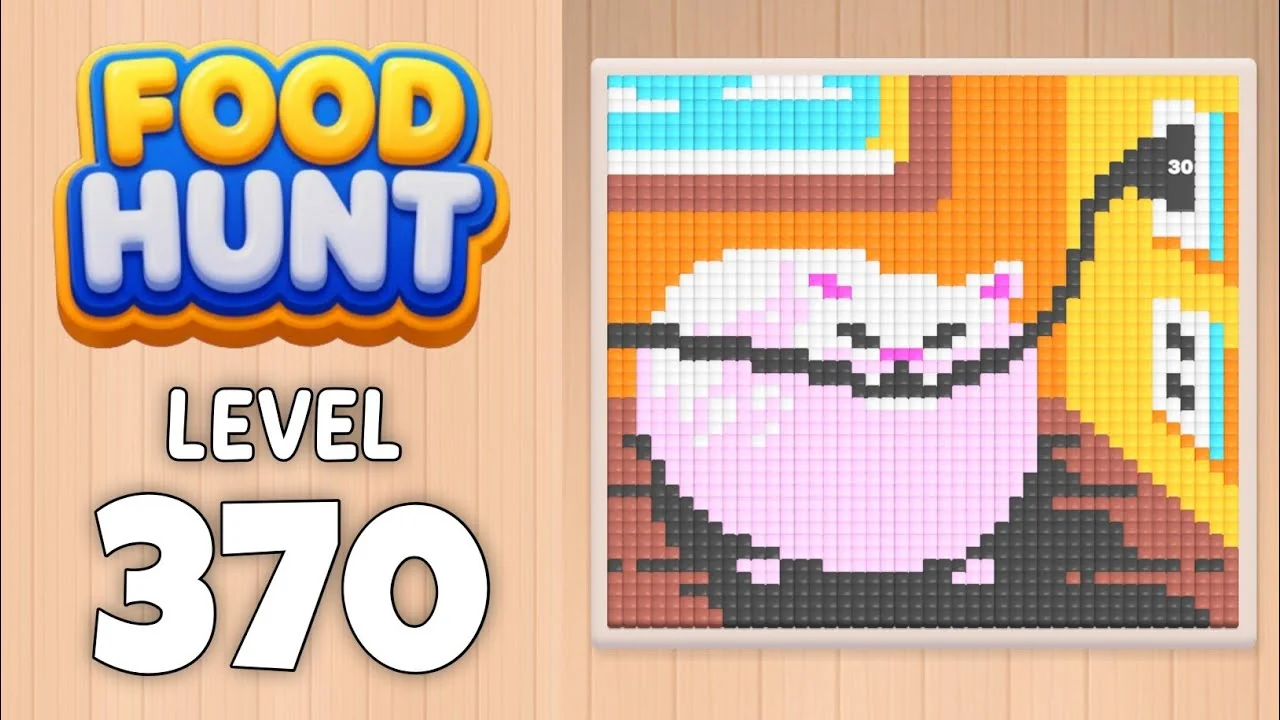 Food Hunt Level 370 board layout