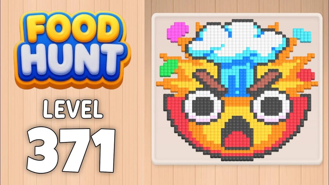 Food Hunt Level 371 board layout